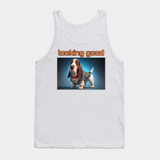 Basset Hound - Looking Good and dressed for success Tank Top